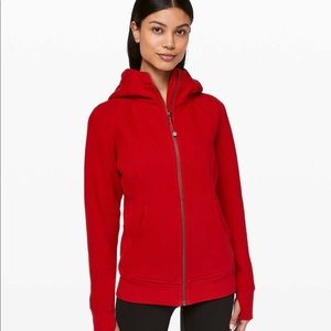 Dark Red Lululemon Scuba Hoodie